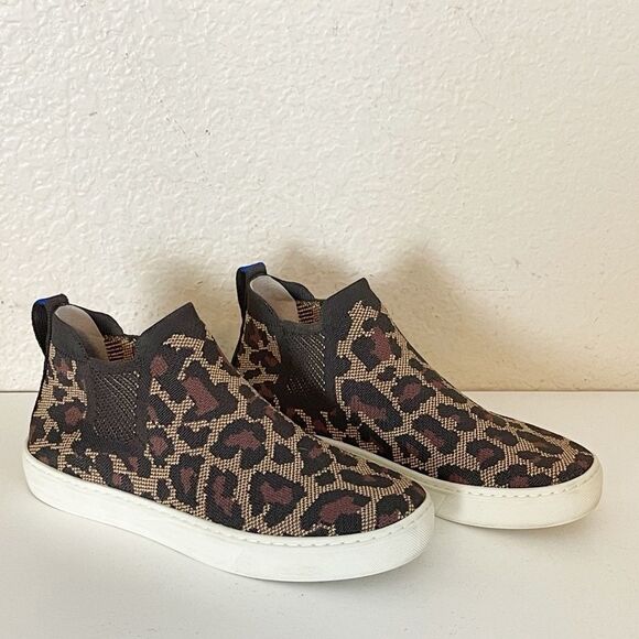 Rothy’s Chelsea Wildcat Boots Leopard Print 7.5 - Picture 10 of 12